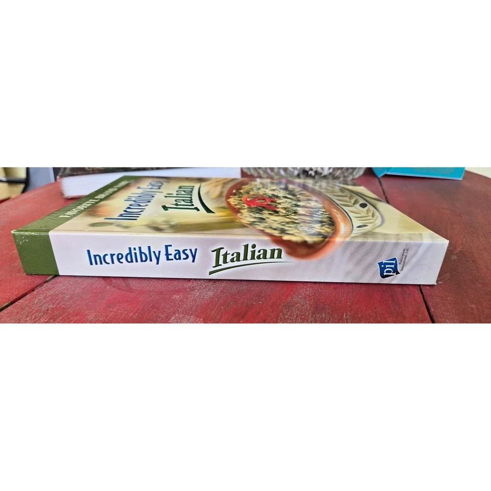 Incredibly Easy Italian Cookbook spiral bound hardcover 2006 like new